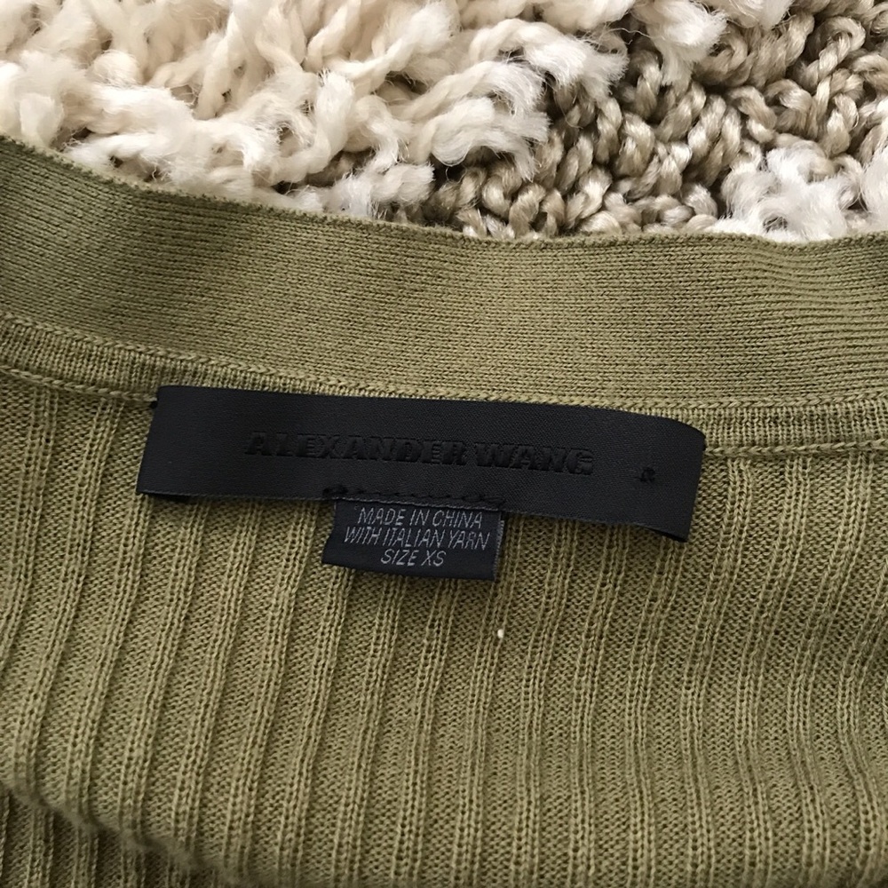 Final.Alexander Wang Snap Button Fitted Cardigan - image 6